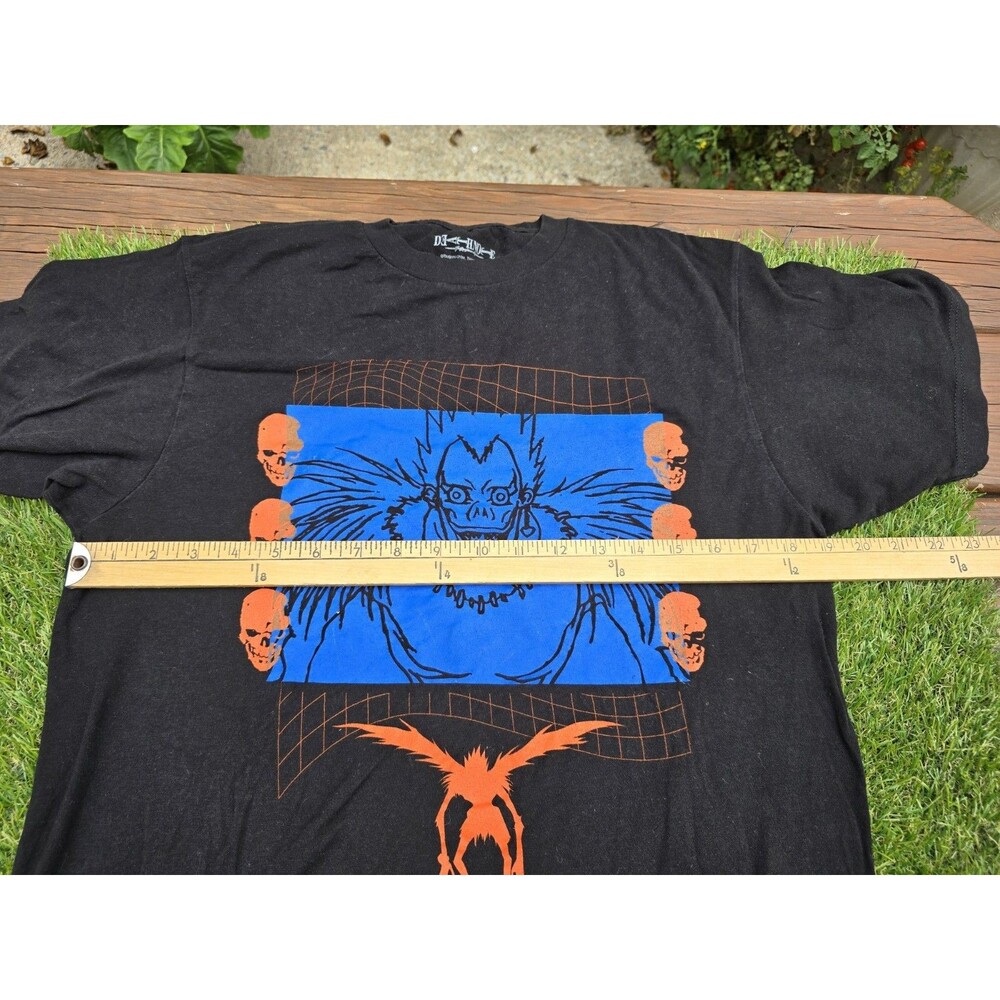 Hot topic Death Note Mens Size M Anime Manga  T-shirt Black Blue Orange EUC - Picture 6 of 9